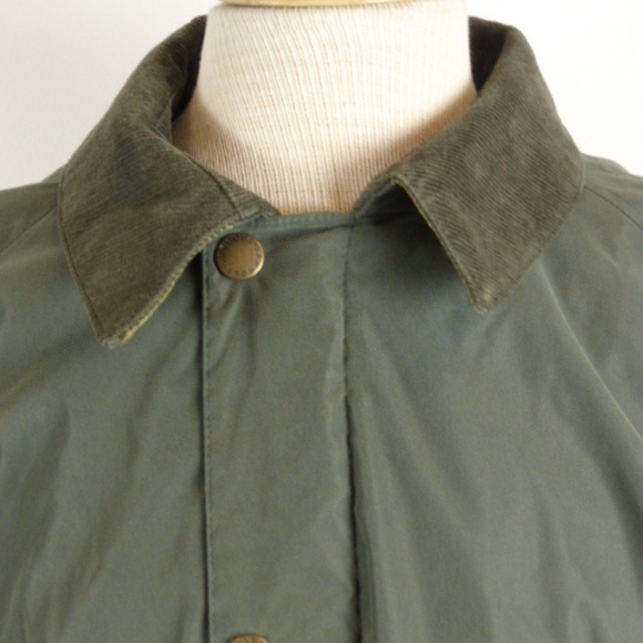 BARBOUR field coat OLIVE BEAUCHAMP SKYFALL xl barn coat corduroy collar